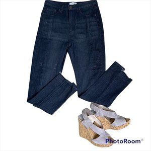 Sugarhigh Distressed Dark Wash Jeans Size 27